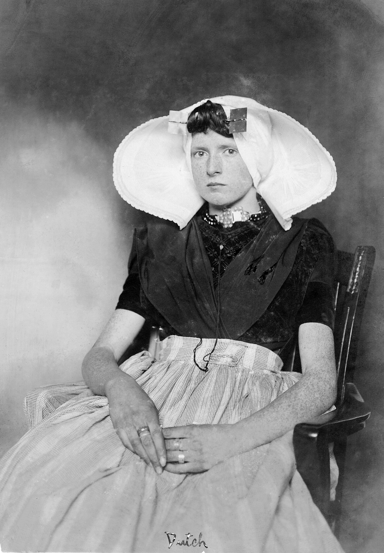 Portrait of a Protestant Woman From Zuid-Beveland, Province of Zeeland, The Netherlands by Augustus Sherman