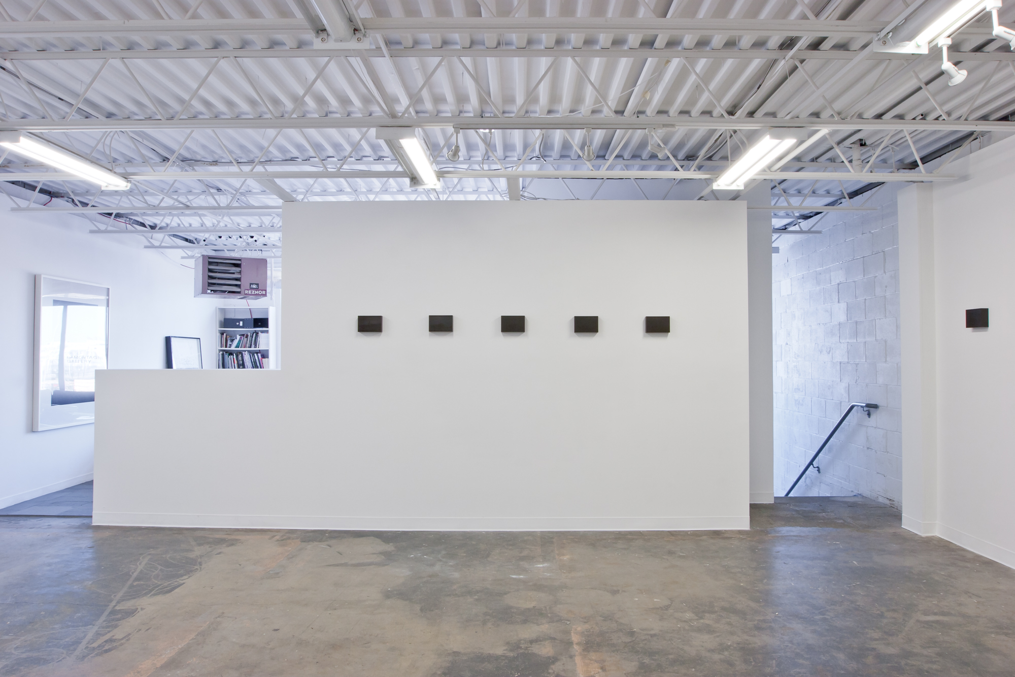 View of an exhibition by Gil Blank at LaMontagne Gallery, Boston, in 2012