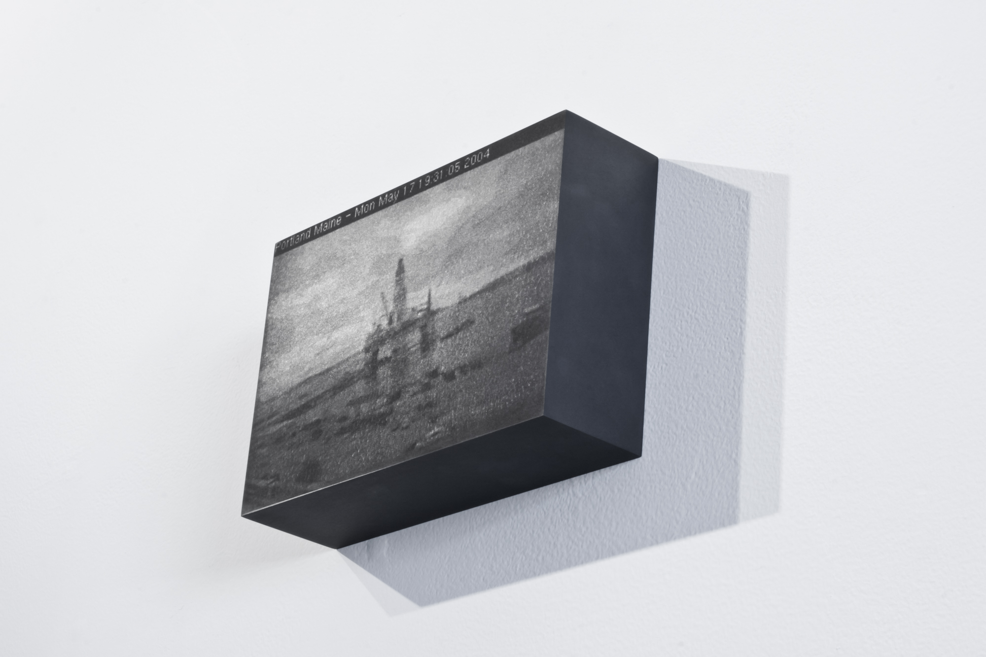 View of an exhibition by Gil Blank at LaMontagne Gallery, Boston, in 2012