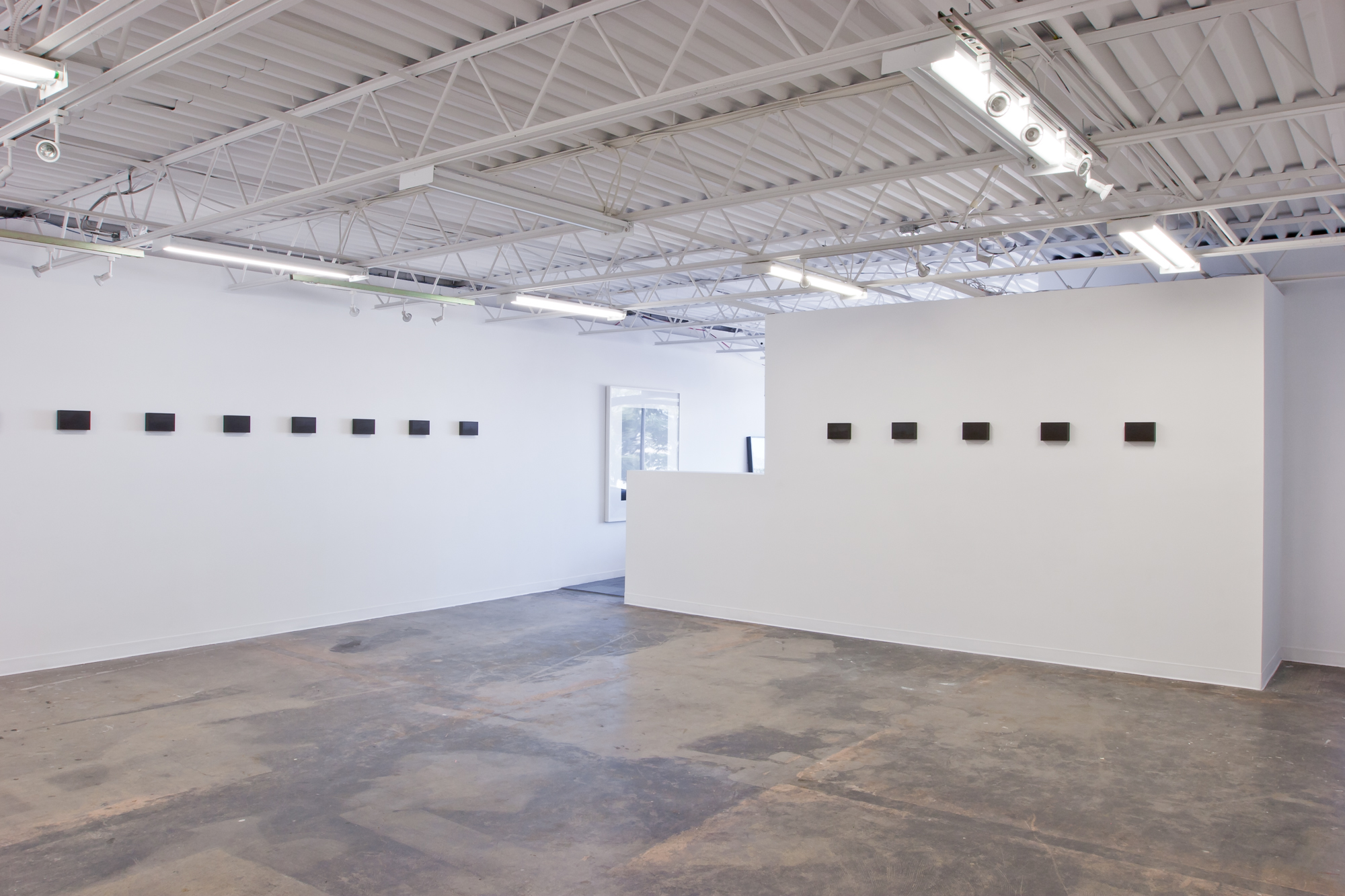 View of an exhibition by Gil Blank at LaMontagne Gallery, Boston, in 2012